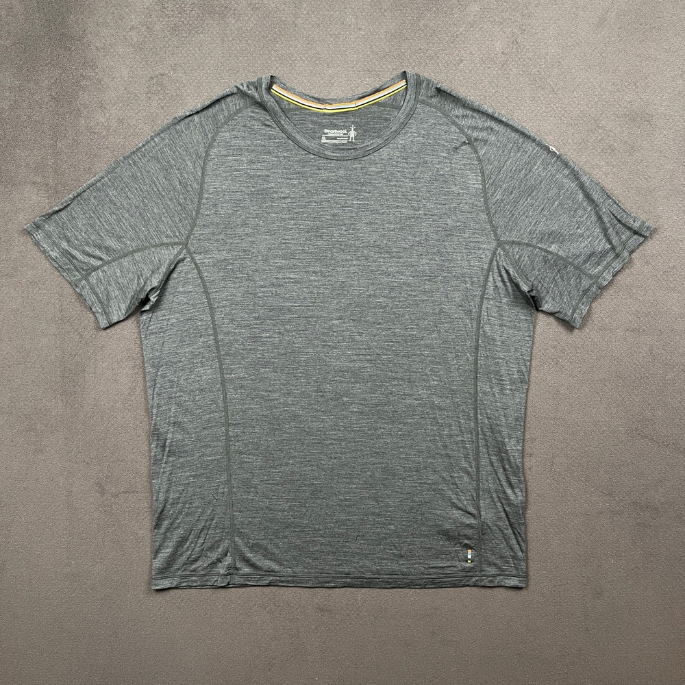 Smartwool Active Ultralite Shirt Mens XL Gray Merino Sport 120 Short Sleeve Tee